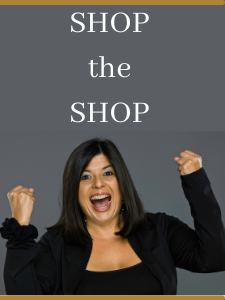 happy shopper woman - shop the shop